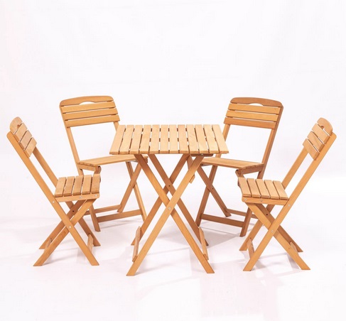 4+1 Garten&Balkon Tisch-Stuhl Set 60x80cm