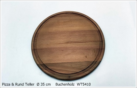 Pizza & Rund Teller Ø 35cm Buche - Nussbaum - Eiche
